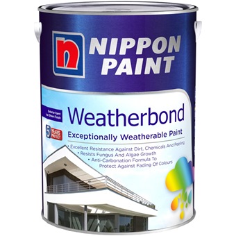  NIPPON PAINT WEATHERBOND  1L 2338 COLOURS Exterior 