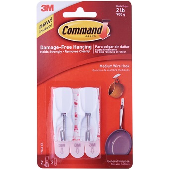 3m Command Medium Wire Hooks 17065es